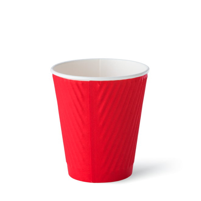 Ripple Cup DETPAK 12 Oz RED - CWP Distributors
